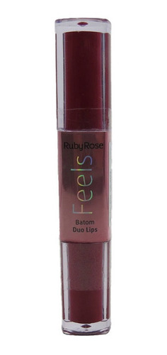 Batom Duo Lips Ruby Rose Cor 374