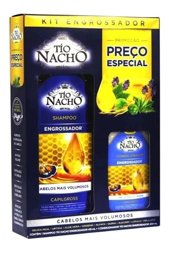 Kit Tio Nacho Engrossador 1 Shampoo 415ml + 1 Cond 200ml