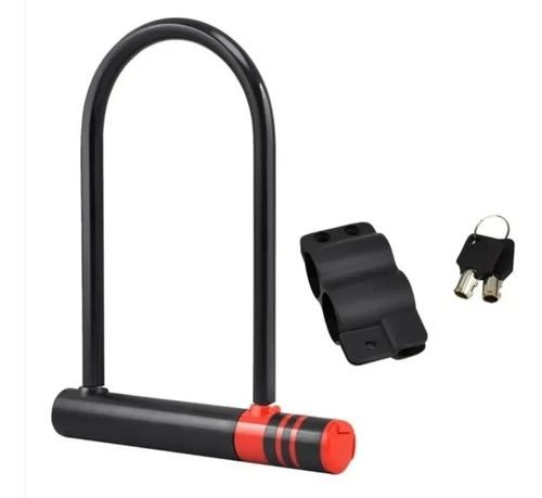 Candado De Bicicleta U-lock / Color Negro 