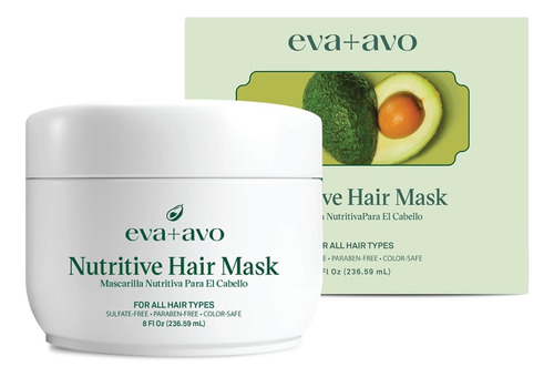 Eva+avo Mascarilla Tratamiento Cabello Aceite Aguacate 