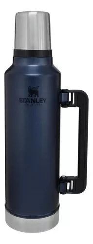 Termo Stanley Clásico Original 1Litro Acero Con Manija y Con Tapon Cebador  24hs Frio-Calor