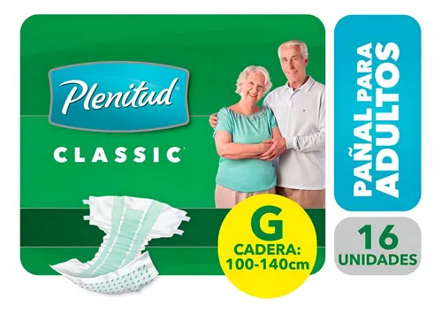 Pañales para adultos Plenitud Pañal Classic G x 16 u