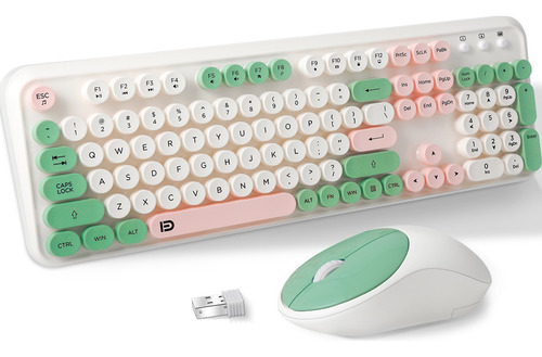 Kit De Teclado Y Ratón Inalámbricos Ergonómicos