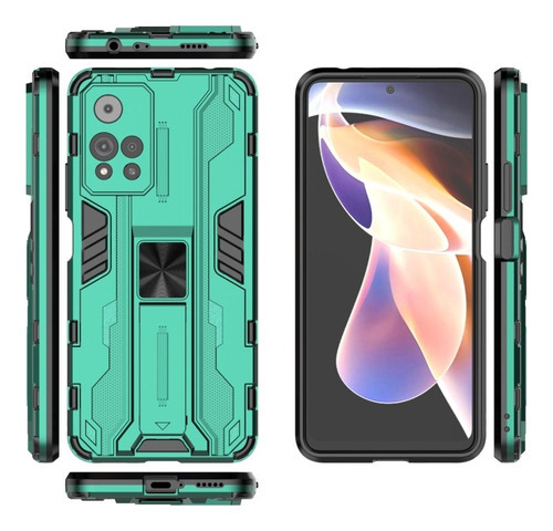 Funda Para Redmi Note 12 Pro 4g Supersonic + Cristal 9d Color Verde