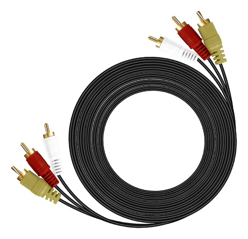 Cable De Video Rca Macho Macho Audio Dvd Componentes 3mts