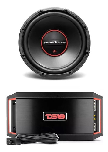 Paquete Amplificador Y Woofer Ds18 Gen-x1200.1+ Db Spx12d4