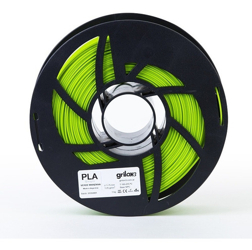Filamento 3D PLA Grilon3 de 1.75mm y 1kg rojo