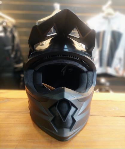 Casco Moto Mx Mac Virtus Solid Negro Mate-allmotors-