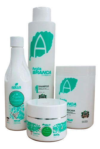 Hidratação, E Antienvelhecimento Da Fibra Capilar Adlux Argila Branca Hidratação De 2800ml 2.8g