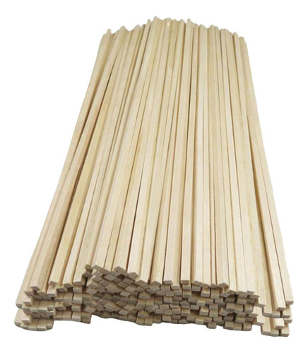 100x Palos Cuadrados Sin Terminar, Palos De Madera Para S