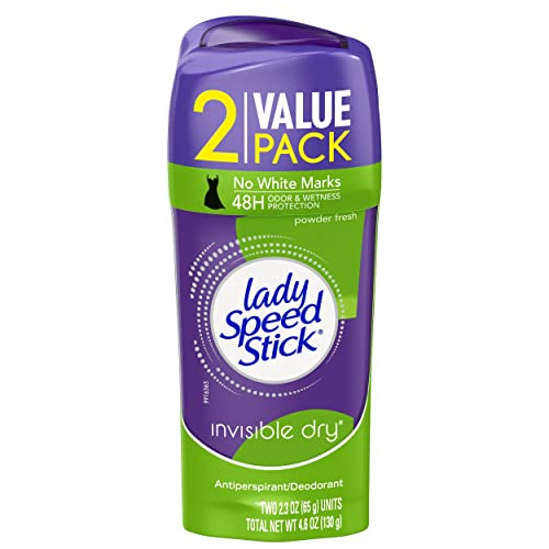Desodorante Lady Speed Stick, Frescura En Polvo, Twin Pack