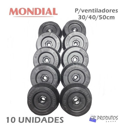 Botão Trava Da Hélice Ventilador Mondial 30/40/50cm 10 Unida