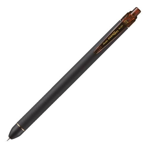 Caneta Gel Retrátil Energel Black 0,7 Mm Marrom Pentel Cor da tinta Laranja Cor do exterior Preto/Laranja