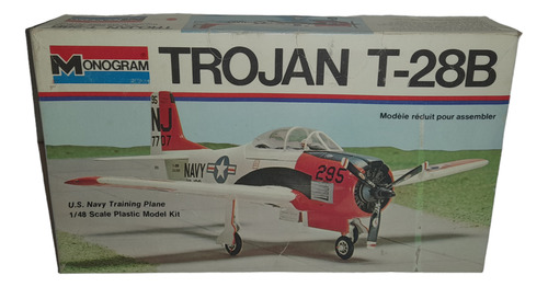 Avion Trojan T-28b Us Navy Kit Escala 1/48 Monogram 1975