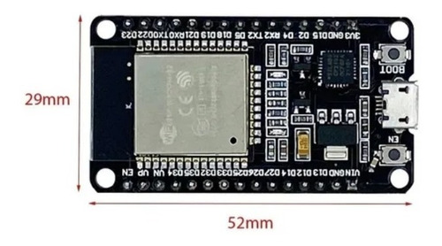 Imagem 2 de 4 de Esp32 Modulo Wi-fi - Bluetooth - Wroom + Nota Fiscal