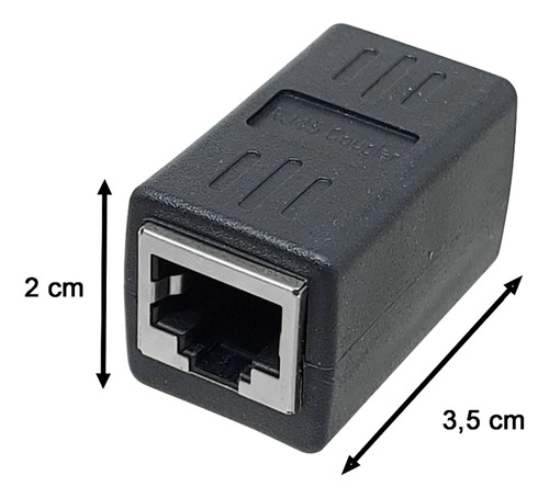 Adaptador Emenda P/ Rj45 Cat5 Blindada (pct C/ 100 Un) Em-19