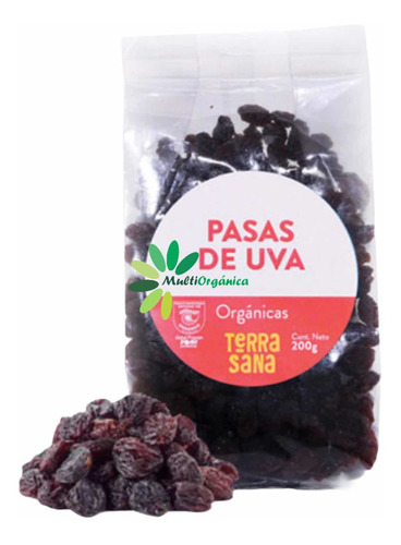 Pasas De Uva Orgánica 200gr