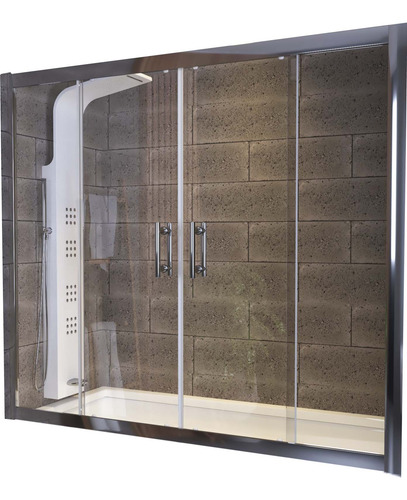 Mampara Sobre Bañera 4 Hojas C/trans 190cm Madagasca Gorena