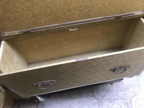 Imagen 6 de 10 de Baúl Ropero De Madera Y Filos De Bronce Antiguo A 700 Soles