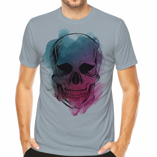 Camiseta Skull Camisa Caveira Desenhos Exclusivos Da Moda