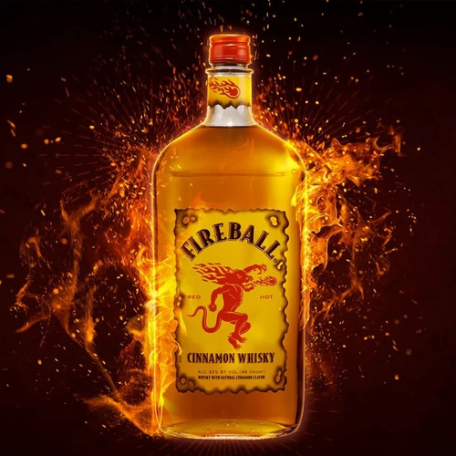 Whisky Fireball 750ml - Licor De Canela.