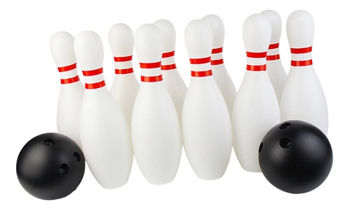 /para Juego De Bolos Para Niños, 10 Bolos Y 2 Bolas,
