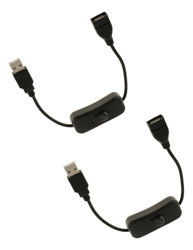 2 Cables De Extensión Usb Macho A Hembra
