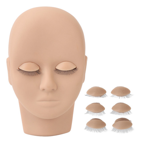 Muñeca De Extensión De Pestañas Para Maquillaje Con Cabeza D