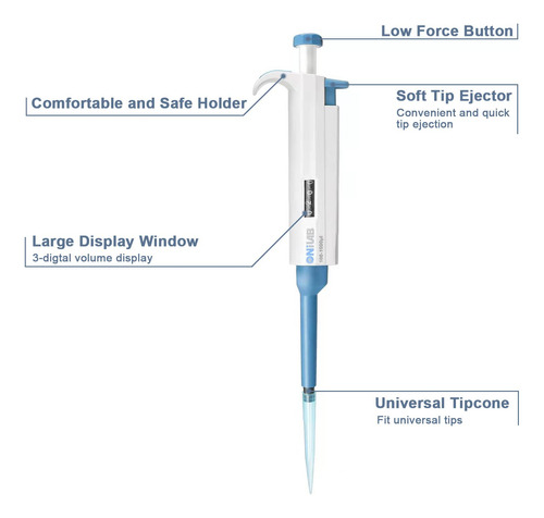 Onilab Pipeta Ajustable 2-10ml Canal Único --- Mmg