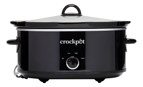 Olla De Cocción Lenta Crock-pot 7 Qts 6.62 Lts Negro