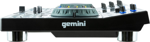 Controlador Dj Independiente Con 2 Decks Gemini Sdj-4000 Color Negro