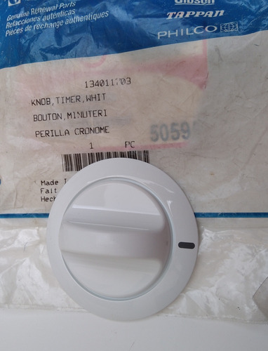 Perilla Secadora Frigidaire. 134011703/1340117.kip5a72.