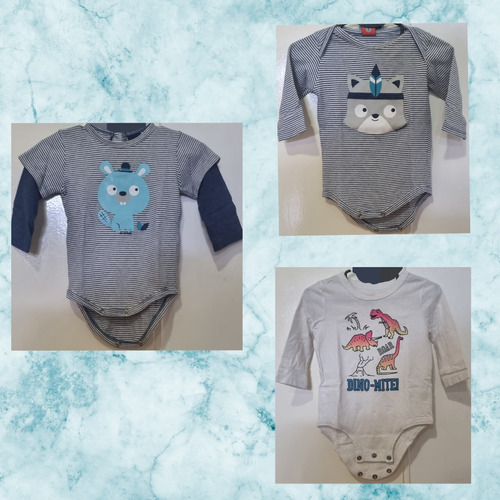 Body Owoko Oshkosh Bebé M/l  Remera Algodon 6m -12m  