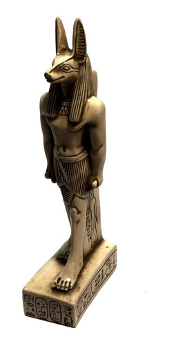 Anubis Dios Egipcio . Importado .figura .artesanal.piedra.n3
