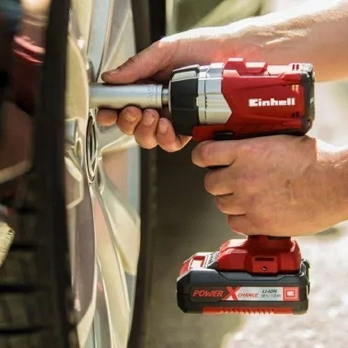 Imagen 9 de 9 de Llave Impacto A Bateria Einhell Te-cw 18 + Starter Kit 4.0ah