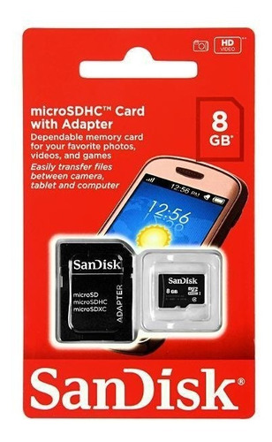 Tarjeta De Memoria 8gb Micro Sd Nuevo Sandisk