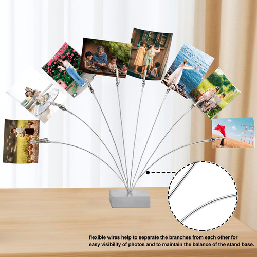 Soporte Para Árbol De Fotos, Base De Cubo, 8 Ramas De Árbo