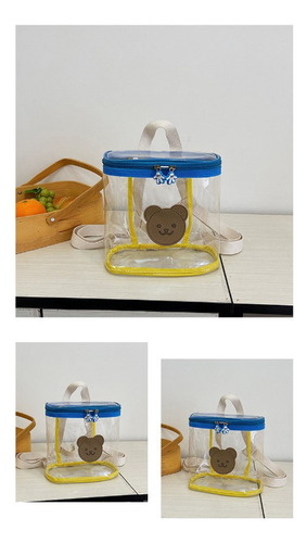 Mochila Impermeable Transparente Con Dibujos Animados De Conejos Para Niños