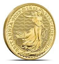 Comprar Moneda Oro Cuarto Onza Britannia Charles Royal Mint 2023