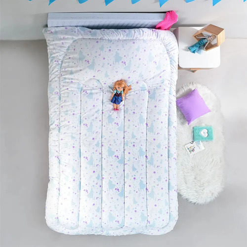 Acolchado 1 1/2 Plaza Frozen Magia Y Calidez En Tu Cama Acolchado Frozen