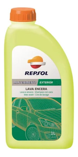 Shampoo Repsol Con Cera Para Auto Moto Lava Encera1 Lt