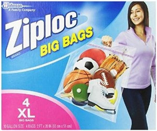 Ziploc Big Bag Doble Cremallera X-large 4-conde