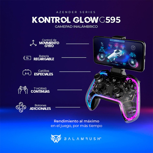 Gamepad Balam Rush Control Bt 5.0 Android Pc Switch Ps4 G595