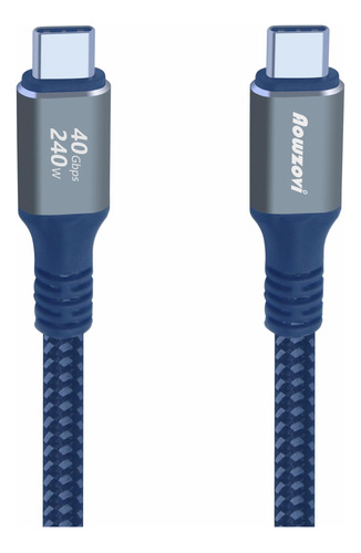 Cable Usb 4 Thunderbolt 4 Para Datos De 40 Gbps, 0,8 Cm, 240