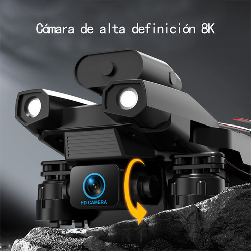 Drone C7 Con Dual Cámara 8k Negro 2.4ghz Rojo