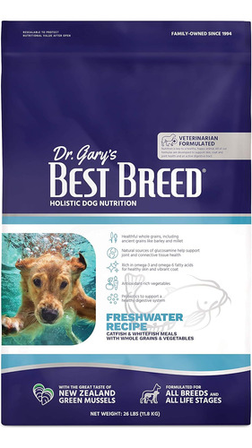 Best Breed Dr. Gary's Freshwater Recipe Made In Usa [natural