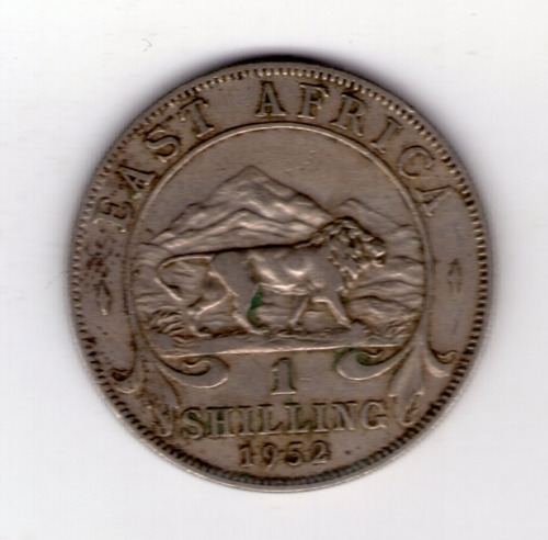 Africa Del Este Colonia Britanica 1 Shilling 1952 Km31 Mb+