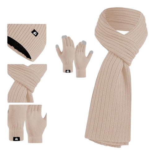 Set Gorro Bufanda Y Guantes Unisex