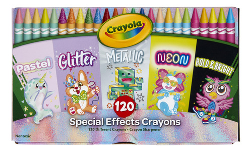 Crayola Crayones Especiales 120 Colores Para Arte Infantil E