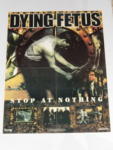 Dying Fetus Poster Original Importado Mortician Carcas Dist1
